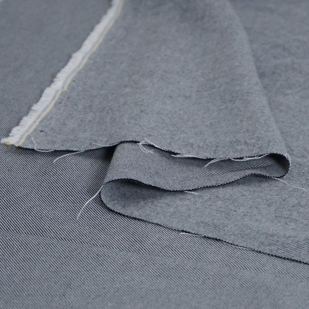 Flanell Baumwoll-Twill grau melange – Westfalenstoffe